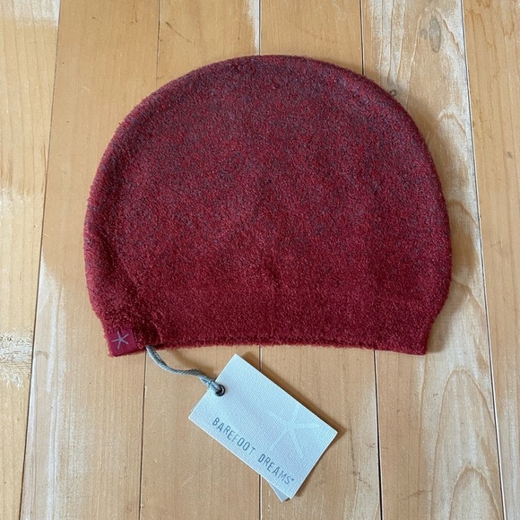 Barefoot Dreams CozyChic Lite Confetti Beanie Crimson Rosewood Winter Hat NEW main image 5